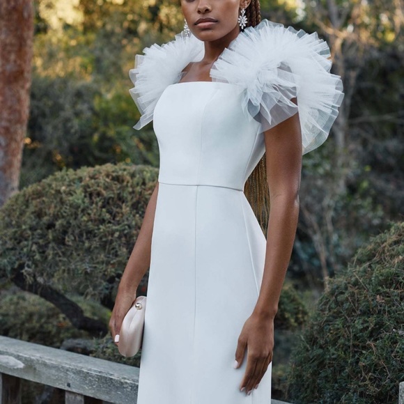 THEODORA OFF-THE-SHOULDER EVENING DRESS - Picture 3 of 11